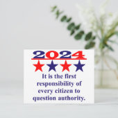 Carte PostaleC'Est La Première Responsabilité - Po (Debout devant)