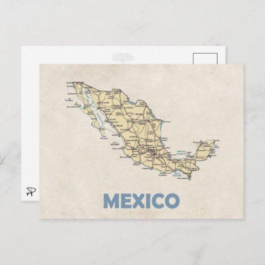 CARTE POSTALES ♥ Mexique (Devant / Derrière)