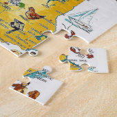 Carte Postcard New Hampshire Jigsaw Puzzle (Côté)