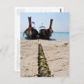 CARTE POSTCARD pour bateaux à queue longue (Devant / Derrière)