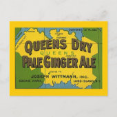 CARTE POSTCARD Queens Dry Pale Ginger Ale Ozone Pa (Devant)