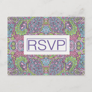 Carte PostCard RSVP Super de 4,25 po x 5,6 po