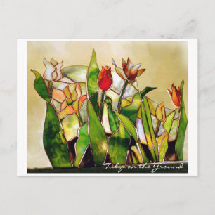 CARTE POSTCARD Tulip Ground Happiness
