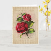 Carte Postcard Vintage Collection-Vol.3 - Greeting Card (Fleur jaune)