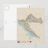 CARTE POSTCARDS ♥ Croatie (Devant / Derrière)