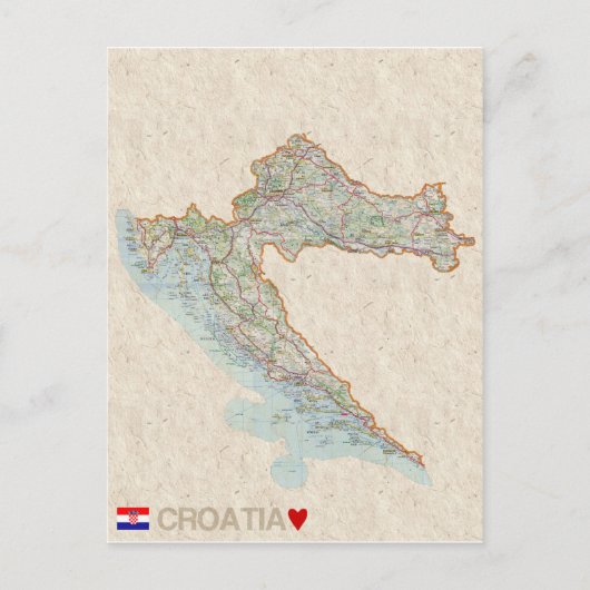CARTE POSTCARDS ♥ Croatie (Devant)