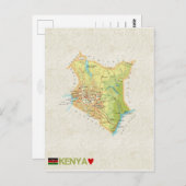 CARTE POSTCARDS ♥ Kenya (Devant / Derrière)