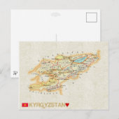 CARTE POSTCARDS ♥ Kirghizistan (Devant / Derrière)