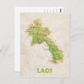 CARTE POSTCARDS ♥ Laos (Devant / Derrière)