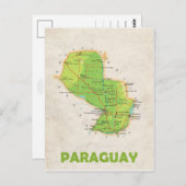 CARTE POSTCARDS ♥ Paraguay (Devant / Derrière)
