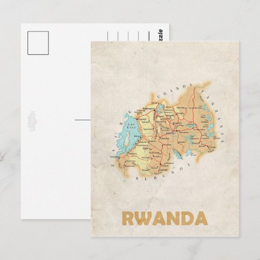CARTE POSTCARDS ♥ Rwanda (Devant / Derrière)