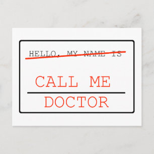 Carte poste médicale Call Me Doctor