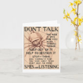 Carte Poster Conception Conception Parler Spider Spie vi (Fleur jaune)
