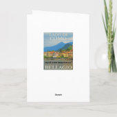 Carte Poster de Bellagio Italie (Dos)