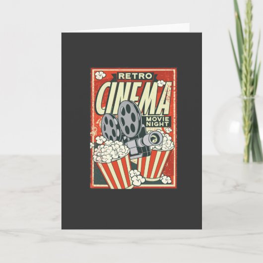 CARTE POSTER DE CINÉMA RETRO (Devant)