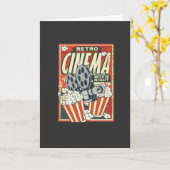 CARTE POSTER DE CINÉMA RETRO (Fleur jaune)
