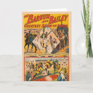 Carte Poster De Cirque vintage Du Mahdi
