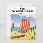 Carte Poster de voyage de Boulogne-sur-Mer (Devant)