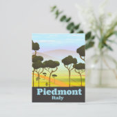 Carte Poster de voyage Piedmont Italie (Debout devant)