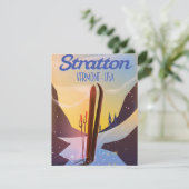 Carte poster de voyage ski Stratton Vermont (Debout devant)