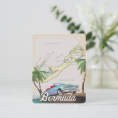 Carte Poster de voyage vintage Bermudes (Debout devant)