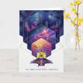Carte Poster du télescope spatial James Webb. (Fleur jaune)