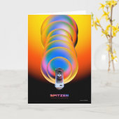 Carte Poster du télescope Spitzer. (Fleur jaune)