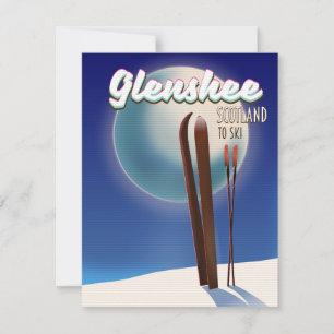 Carte poster Glenshee Scotland Ski