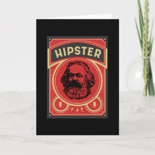 Carte Poster Hipster Marx Retro