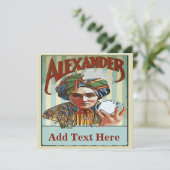 Carte Poster magicien vintage (Debout devant)