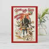 Carte Poster magique vintage, Magicien Chung Ling Soo (Debout devant)