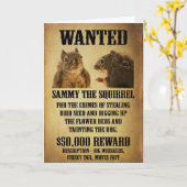 Carte Poster Recherché avec écureuil (Fleur jaune)