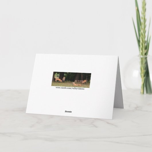 Carte Poster Red Fox (Dos)