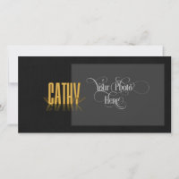 Poster Retro Personnalisé Cathy Gold