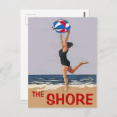 Carte Poster Shore Vintage Style (Devant / Derrière)