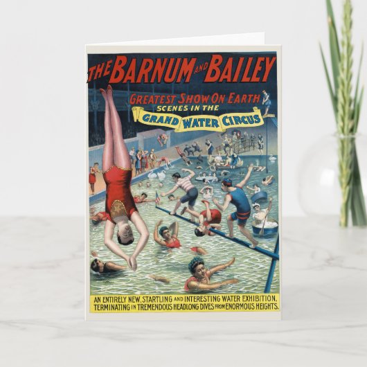 Carte Poster vintage Barnum & Bailey Circus (Devant)