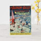 Carte Poster vintage Barnum & Bailey Circus (Fleur jaune)