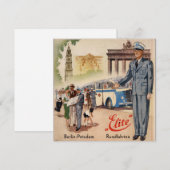 Carte Poster vintage Berlin-Potsdam (Devant / Derrière)