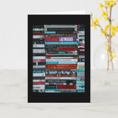 Carte Poster vintage de livres (Fleur jaune)