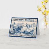 Carte Poster vintage John Robinson Circus (Fleur jaune)