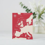 Carte Poster vintage Red British Shipping (Debout devant)