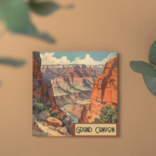 Carte Poster Vintage voyage Grand Canyon Colorado River
