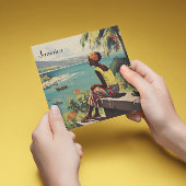 Carte Poster Vintage voyage Jamaïcaine