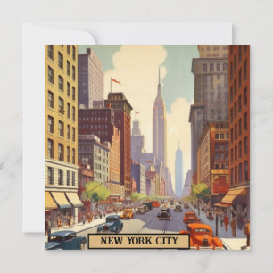 Carte Poster Vintage voyage New York
