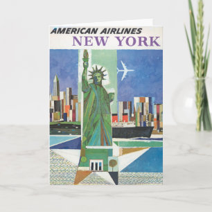 Carte Poster Vintage voyage pour American Airlines