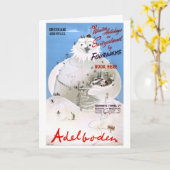 Carte Poster Vintage voyage Suisse Adelboden (Fleur jaune)