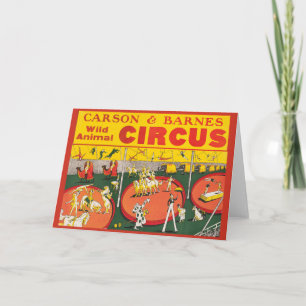 Carte Poster vintage Wild Animal Circus