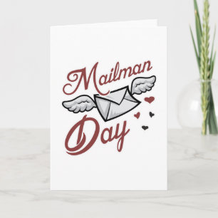 Carte Postman Job Post Mail Mailman Day Delivery Cadeau
