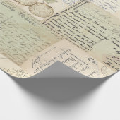 Carte Postmark Bird Wrapping Paper Cadeaupapier (Hoek)