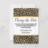 CARTE POSTPONEMENT LUXE OR LEOPARD (Devant)